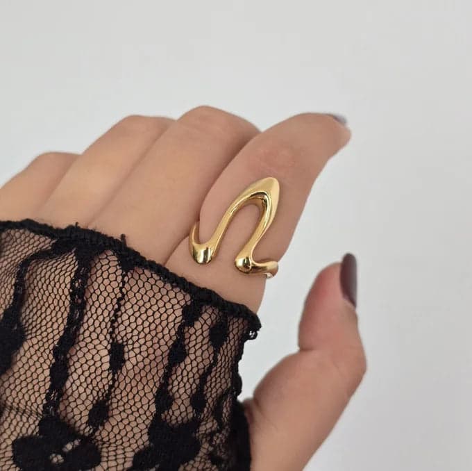 Bague Vague Sculptée