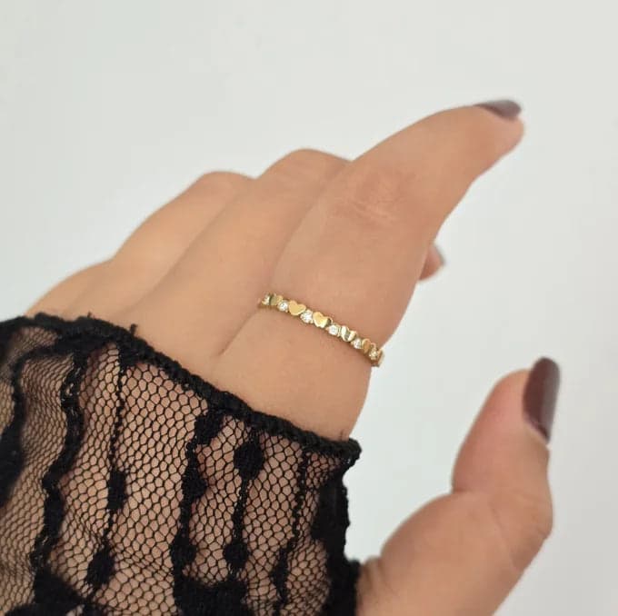 Bague Ligne de Cœur