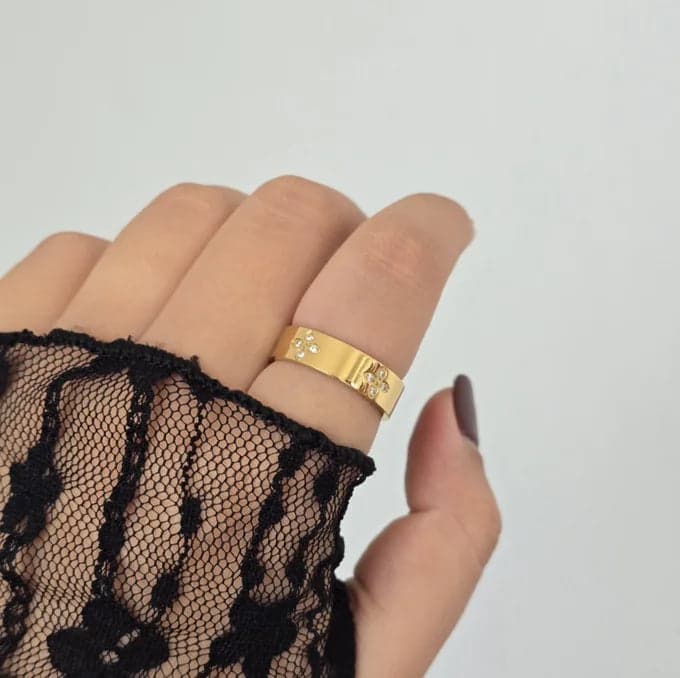 Bague Anneau Cristal