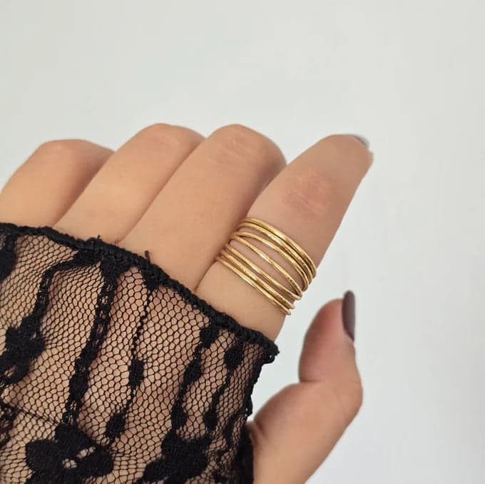 Bague Creuse Minimaliste