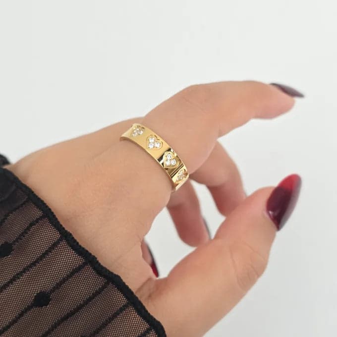 Bague Multi-Cœurs