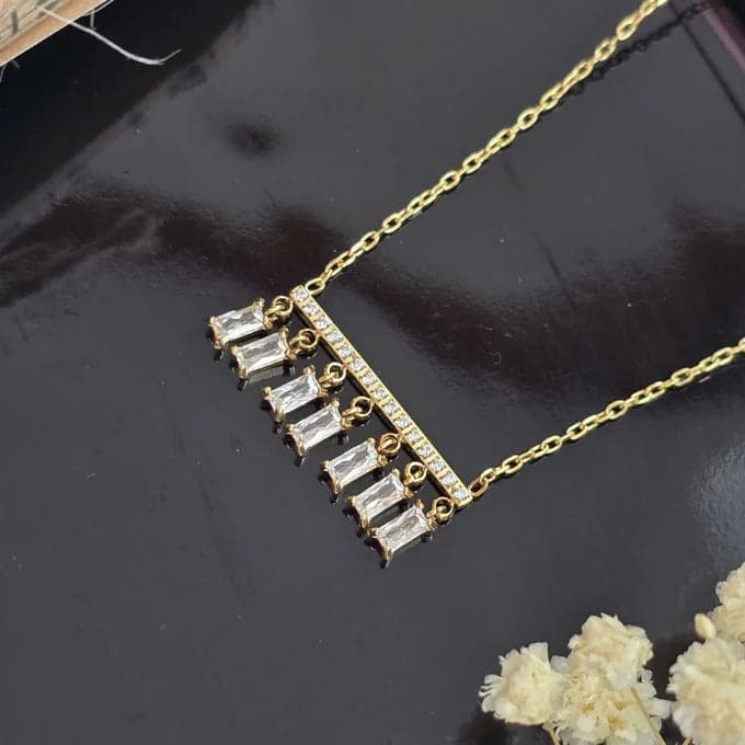 Collier Cascade Cristal