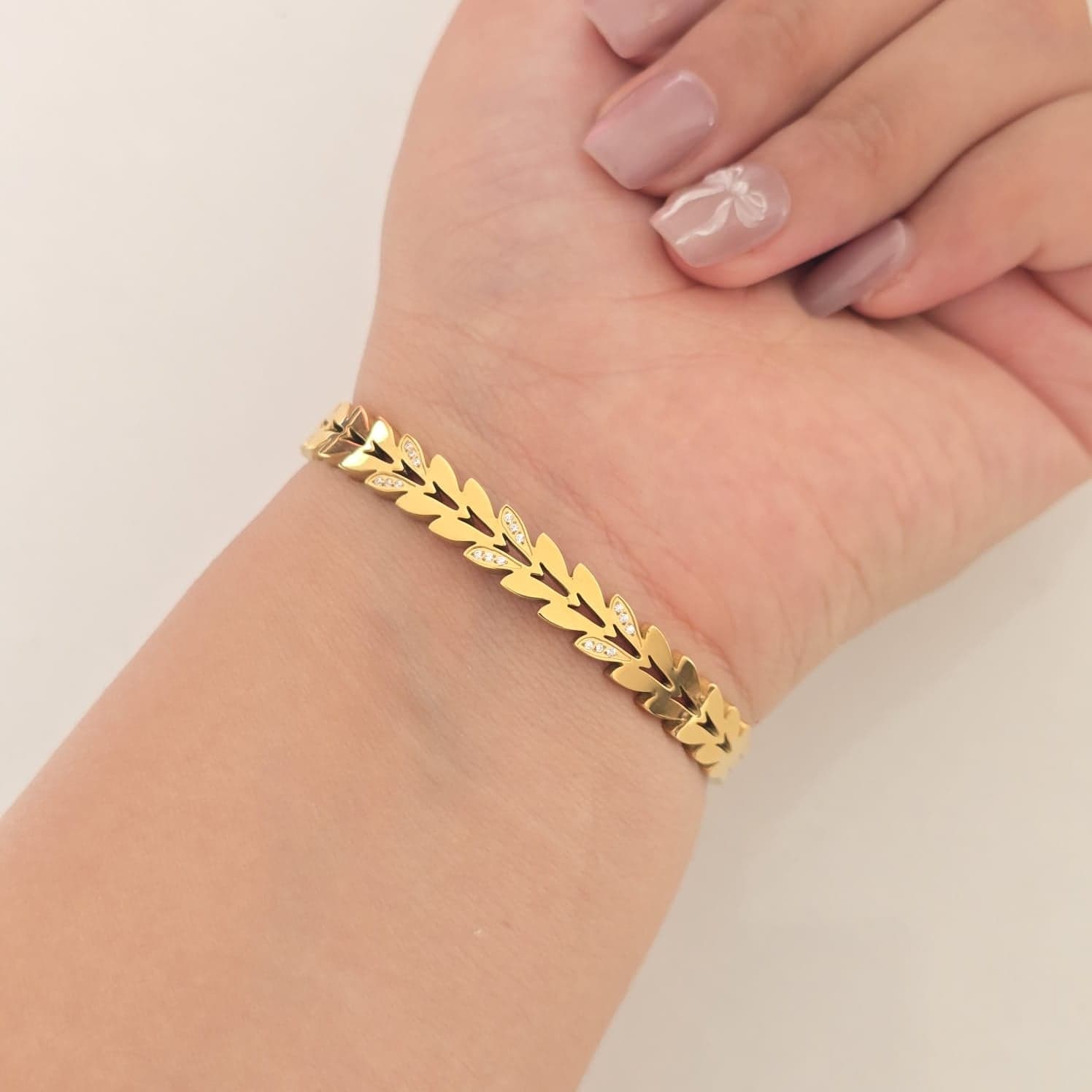 Bracelet Feuille Lumineuse
